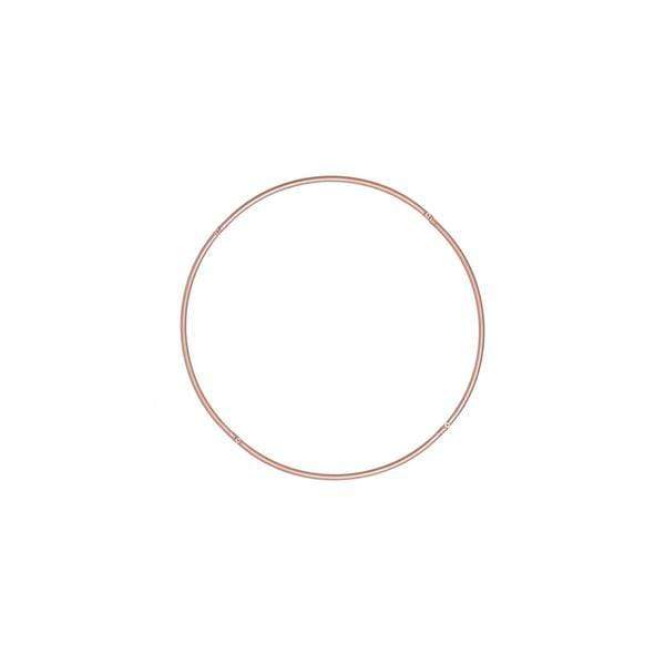 24" wide Round Metal Floral Hoop Wreath Ring - Rose Gold WOD_HOPMET2_24_054