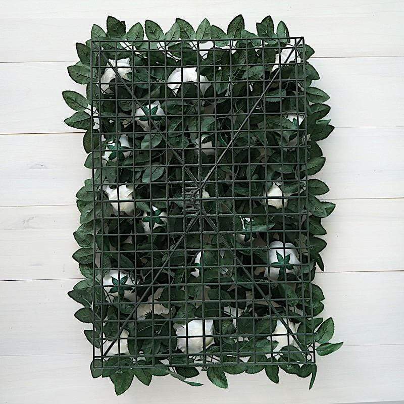 24" x 18" Rose Silk Flowers Wall Backdrop Panel