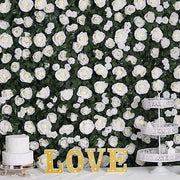 24" x 18" Rose Silk Flowers Wall Backdrop Panel