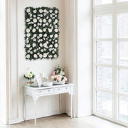 24" x 18" Rose Silk Flowers Wall Backdrop Panel