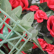 24" x 18" Rose Silk Flowers Wall Backdrop Panel