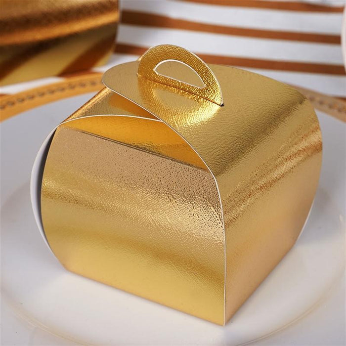 25 Cupcake Purse Wedding Favors Boxes BOX_23_GOLD