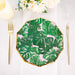 25 Decagonal 7" Salad Dinner Paper Plates Leaves Design - Disposable Tableware DSP_PPGD0003_7_PKGN