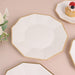 25 Decagonal 9" Salad Dinner Paper Plates - Disposable Tableware