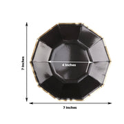 25 Decagonal Salad Dinner Paper Plates - Disposable Tableware DSP_PPGD0001_7_BLKGD