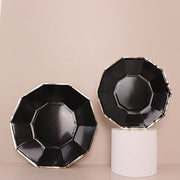 25 Decagonal Salad Dinner Paper Plates - Disposable Tableware DSP_PPGD0001_7_BLKGD