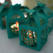25 Lacer Cut Lace Design Party Favor Boxes with Butterfly Top