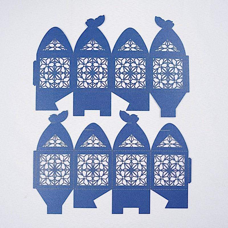 25 Lacer Cut Lace Design Party Favor Boxes with Butterfly Top