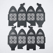 25 Lacer Cut Lace Design Party Favor Boxes with Butterfly Top