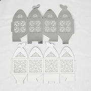25 Lacer Cut Lace Design Party Favor Boxes with Butterfly Top
