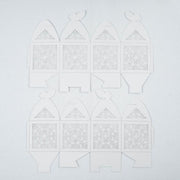 25 Lacer Cut Lace Design Party Favor Boxes with Butterfly Top