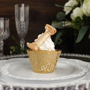 25 Laser Cut Lace Paper Cupcake Liners Muffin Wrappers