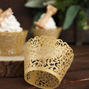 25 Laser Cut Lace Paper Cupcake Liners Muffin Wrappers