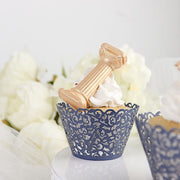 25 Laser Cut Lace Paper Cupcake Liners Muffin Wrappers