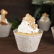 25 Laser Cut Lace Paper Cupcake Liners Muffin Wrappers
