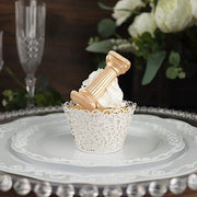 25 Laser Cut Lace Paper Cupcake Liners Muffin Wrappers