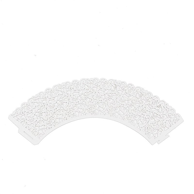 25 Laser Cut Lace Paper Cupcake Liners Muffin Wrappers