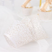 25 Laser Cut Lace Paper Cupcake Liners Muffin Wrappers