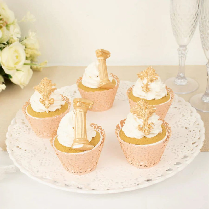 25 Laser Cut Lace Paper Cupcake Liners Muffin Wrappers