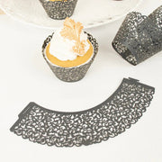 25 Laser Cut Lace Paper Cupcake Liners Muffin Wrappers