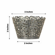 25 Laser Cut Lace Paper Cupcake Liners Muffin Wrappers