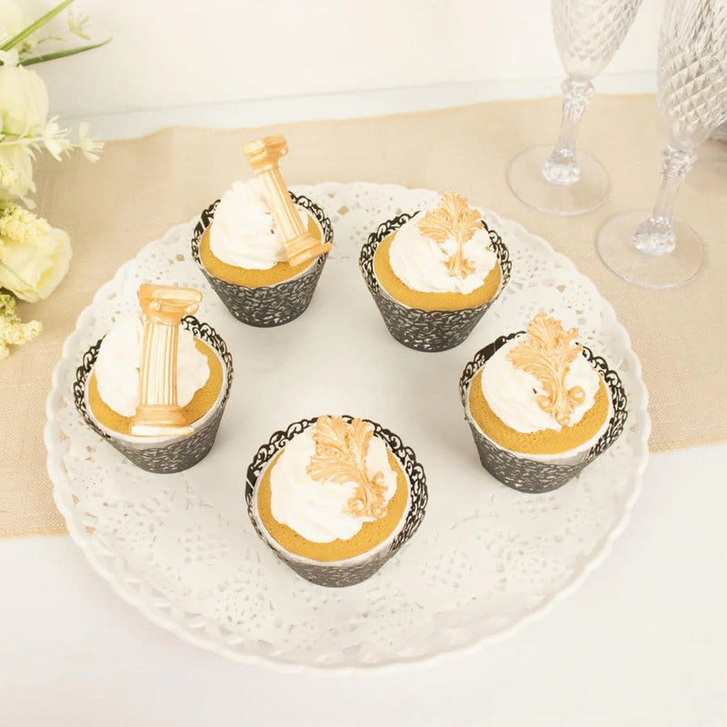 25 Laser Cut Lace Paper Cupcake Liners Muffin Wrappers