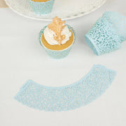 25 Laser Cut Lace Paper Cupcake Liners Muffin Wrappers