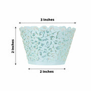 25 Laser Cut Lace Paper Cupcake Liners Muffin Wrappers