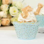 25 Laser Cut Lace Paper Cupcake Liners Muffin Wrappers