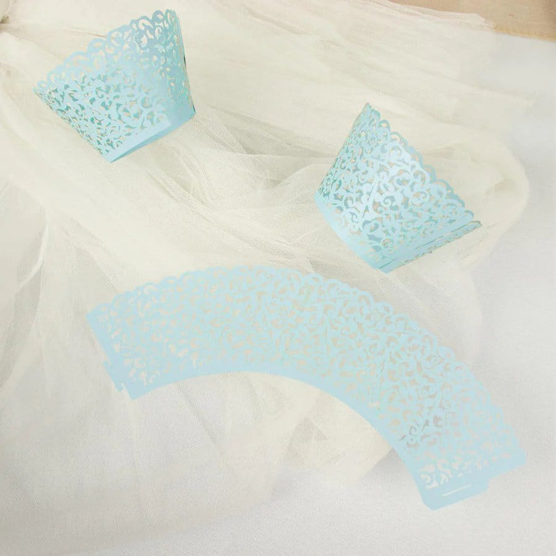 25 Laser Cut Lace Paper Cupcake Liners Muffin Wrappers