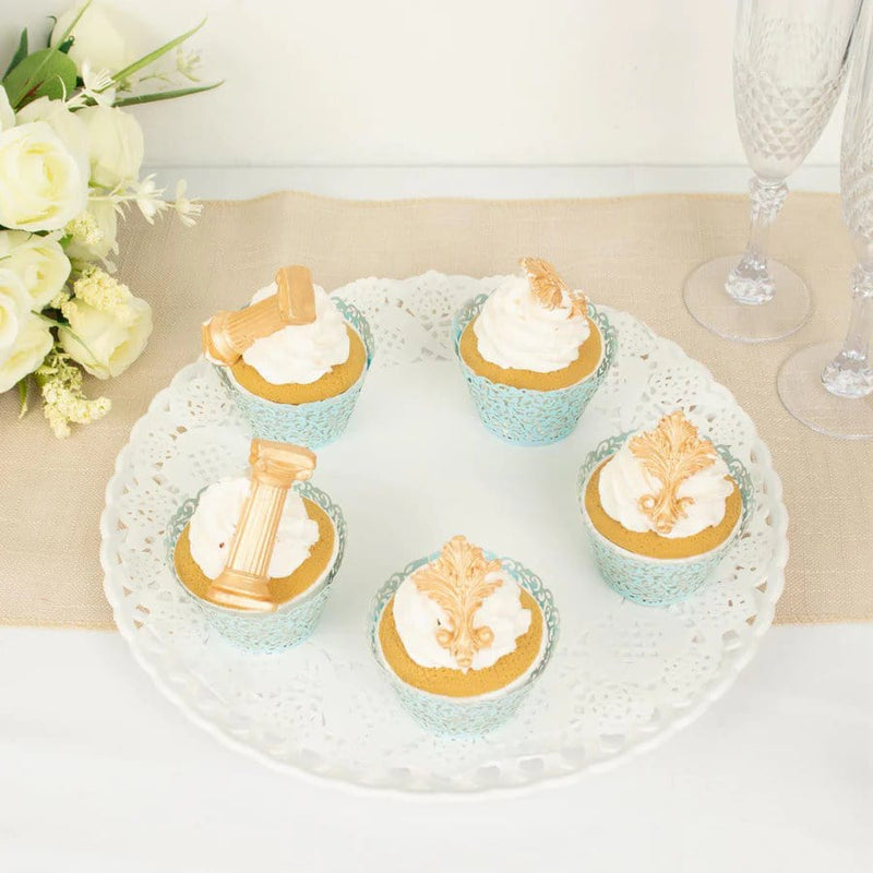 25 Laser Cut Lace Paper Cupcake Liners Muffin Wrappers