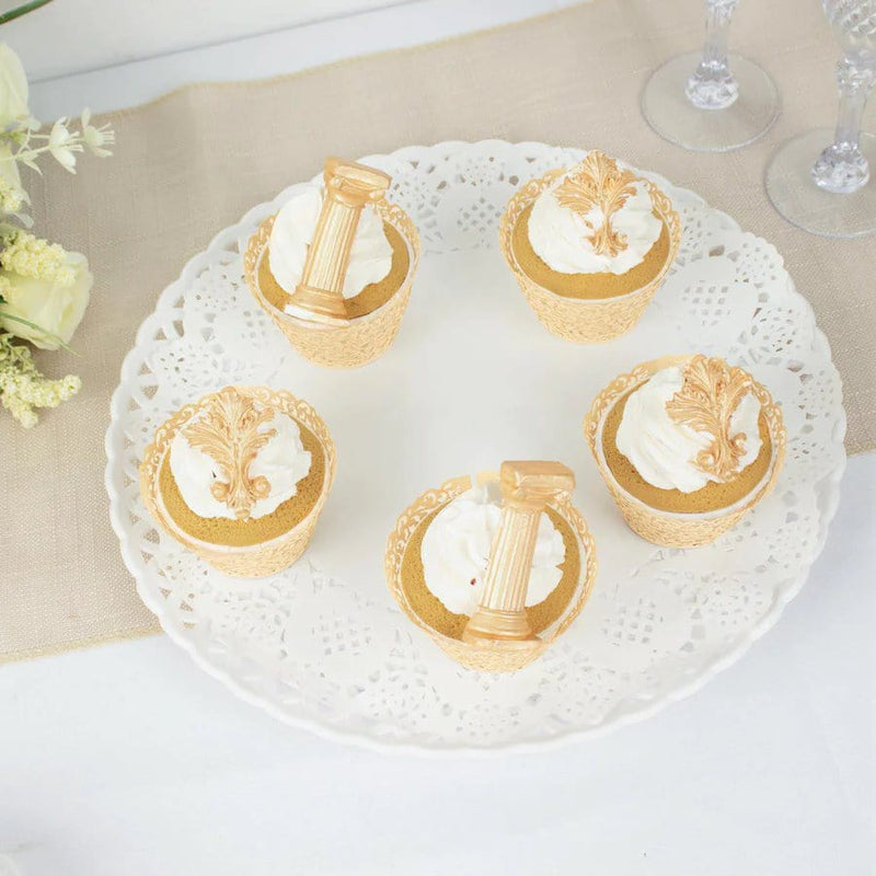 25 Laser Cut Lace Paper Cupcake Liners Muffin Wrappers