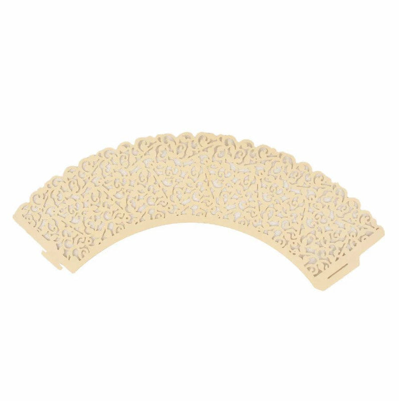 25 Laser Cut Lace Paper Cupcake Liners Muffin Wrappers
