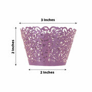 25 Laser Cut Lace Paper Cupcake Liners Muffin Wrappers