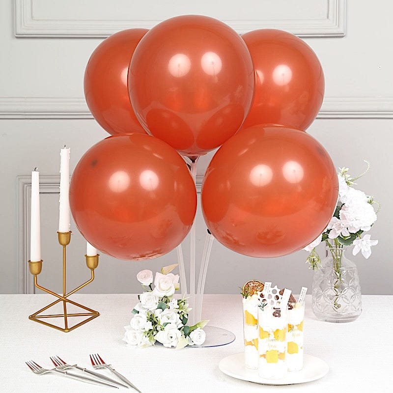 25 Matte 12" Round Latex Party Balloons