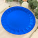 25 Metallic Round Paper Salad Dinner Plates with Geometric Design - Disposable Tableware