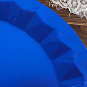 25 Metallic Round Paper Salad Dinner Plates with Geometric Design - Disposable Tableware