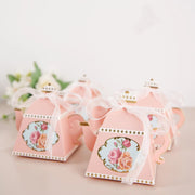 25 Mini Teapot 4" Wedding Favor Boxes with Ribbons