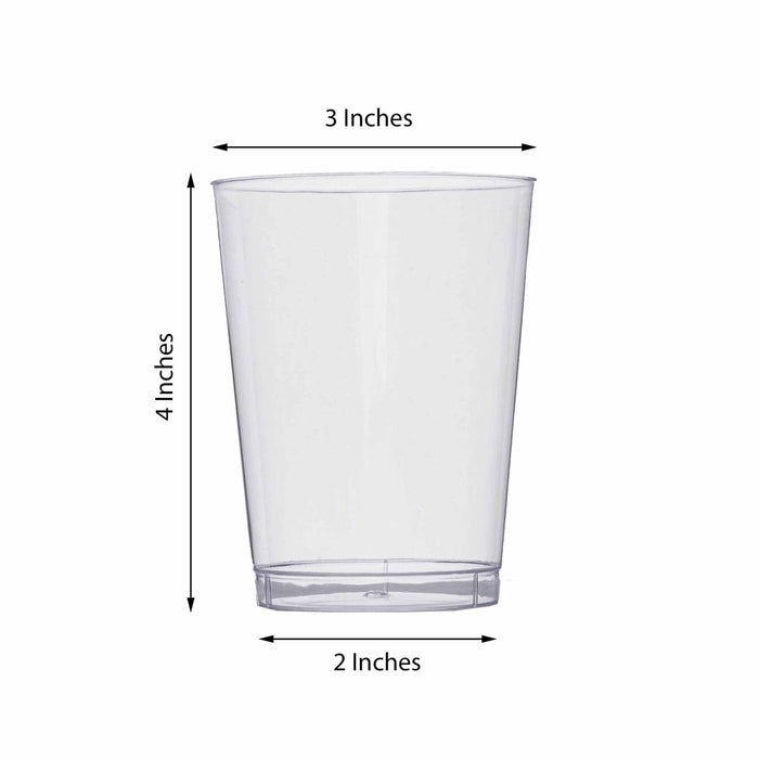 25 pcs 10 oz. Clear Plastic Cups - Disposable Tableware PLST_CU0035_CLR