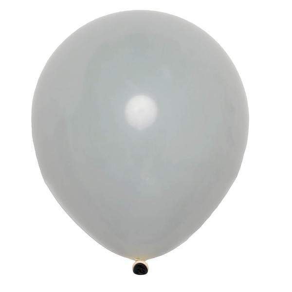 25 pcs 10" Round Double Stuffed Latex Balloons BLOON_RND03_10_GRAY