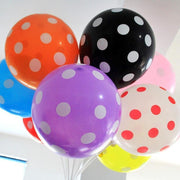 25 pcs 12" Latex Balloons with Polka Dots