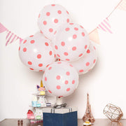 25 pcs 12" Latex Balloons with Polka Dots