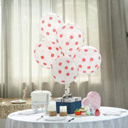 25 pcs 12" Latex Balloons with Polka Dots