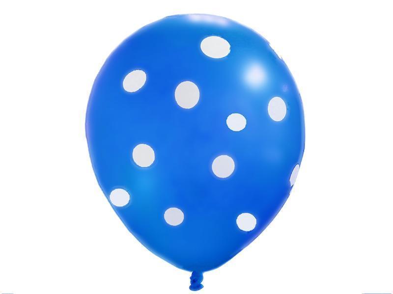 25 pcs 12" Latex Balloons with Polka Dots BLOON_DOT_ROY
