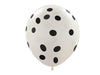25 pcs 12" Latex Balloons with Polka Dots BLOON_DOT_WHT