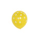 25 pcs 12" Latex Balloons with Polka Dots BLOON_DOT_YEL