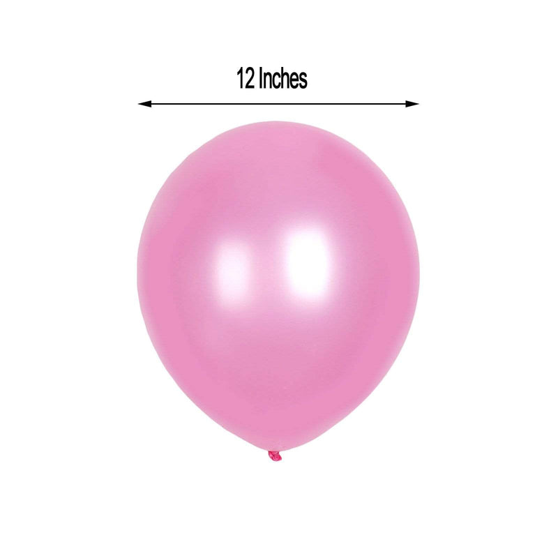 25 pcs 12" Metallic Latex Balloons