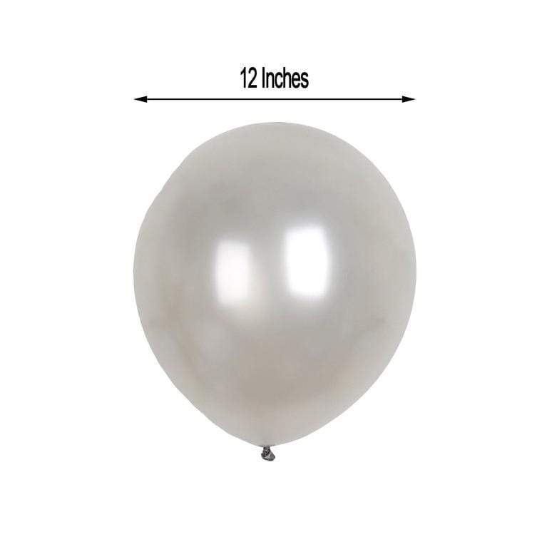 25 pcs 12" Metallic Latex Balloons