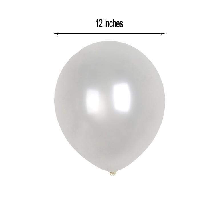 25 pcs 12" Metallic Latex Balloons