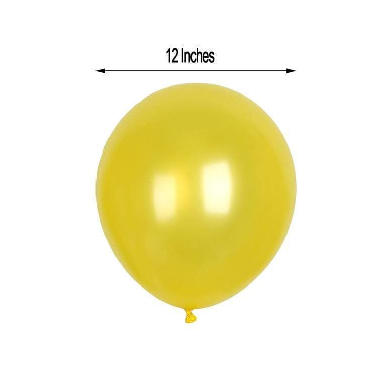 25 pcs 12" Metallic Latex Balloons